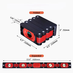 23" Multi-Function Foldable Level - 600mm Multi-Angle Measurement Tool