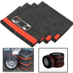 4Pcs Universal Car Spare Wheel Tire Covers 16-20 Inch - Sun Shade & Dust-Proof Protection