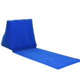 Inflatable Beach Mat with Back Pillow - Folding Camping Picnic Lounger, Festival Leisure Cushion, Sand Seat Pad