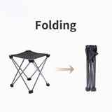 Ultralight 0.3kg Outdoor Aluminum Alloy Folding Chair - Portable 900D Oxford Cloth Fishing, Camping, Picnic Chair