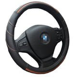 Universal 38CM Leather Car Steering Wheel Cover for All Seasons