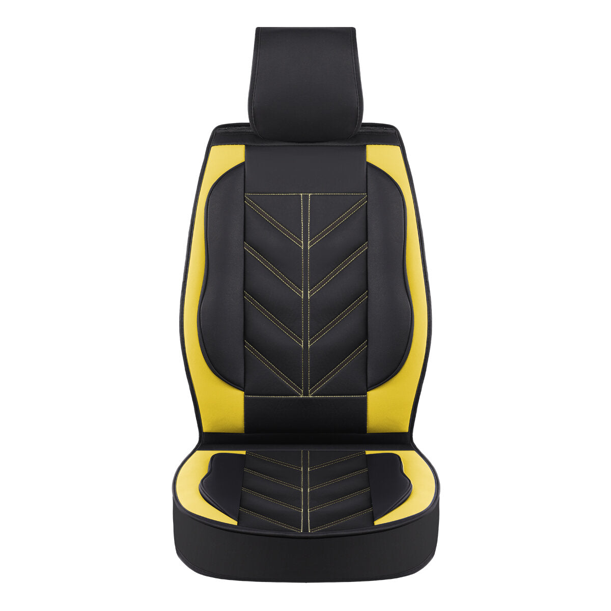 Universal PU Leather Car Seat Cover - Non-slip Full Cushion Protector Mat, 1PCS