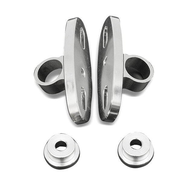 2Pcs 7/8" 22mm Motorcycle Handlebar End Mirrors Aluminum for Triumph Speed Triple Universal Rearview