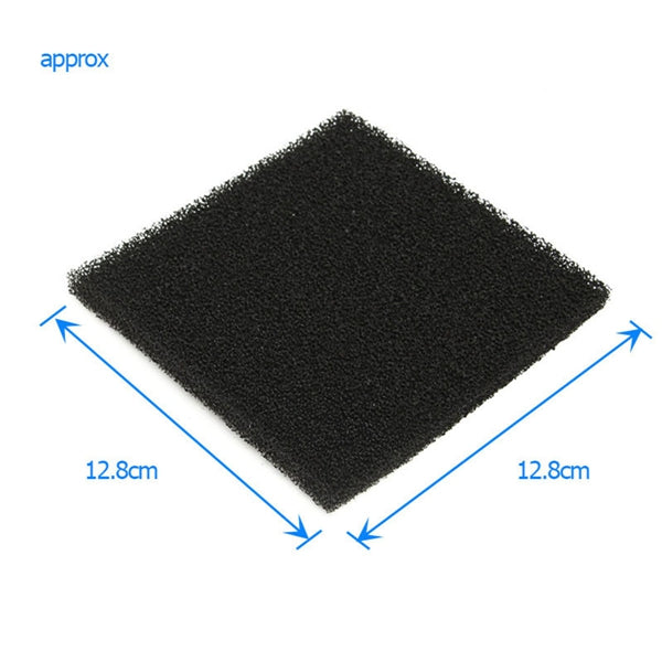 10pcs 28PPI Black Activated Carbon Foam Sponge Air Filter Pads for Smoke Absorber