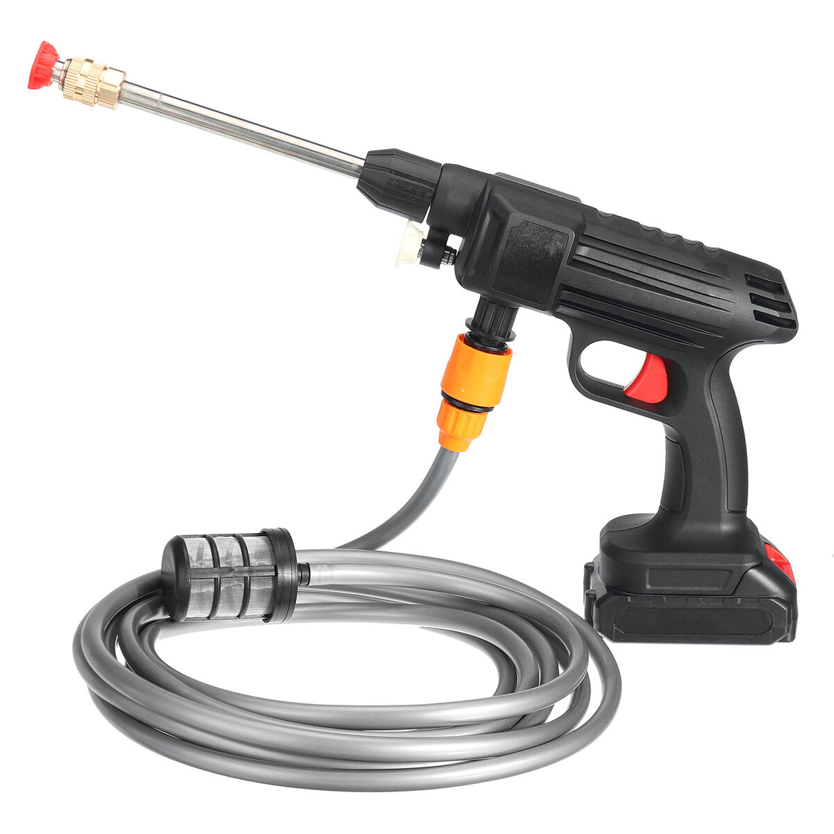 24V Cordless High Pressure Washer - Car Washing Machine & Water Spray Gun with 1/2 Battery