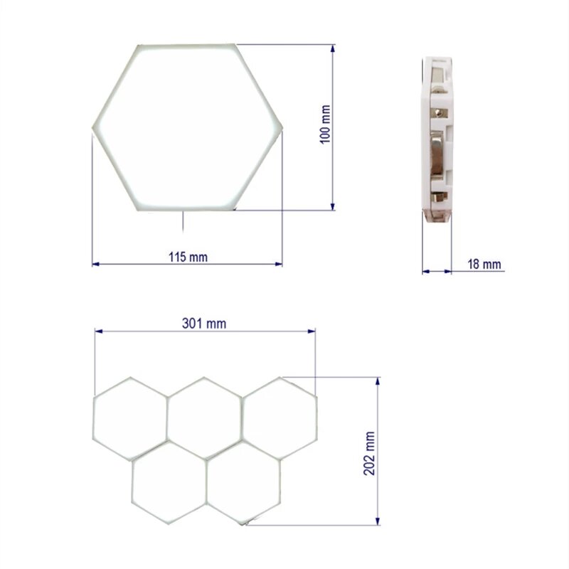 LED Night Light Quantum Lamp - Modular Touch-Sensitive Magnetic Lighting for Home Indoor Decoration