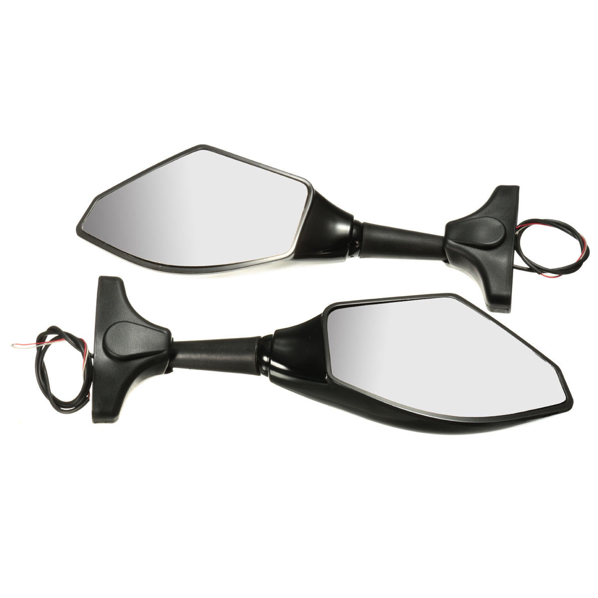 Motorcycle Rear View Mirror with LED Turn Signal Indicator - Universal Fit