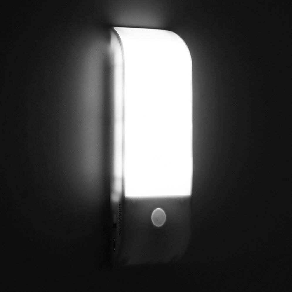 12 LED USB Rechargeable Motion Sensor Night Light - Portable Wireless Wall Lamp for Kitchen, Bedroom, Home