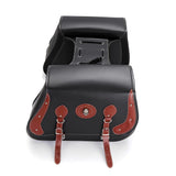 Universal PU Leather Motorcycle Saddlebags - Side Pouch Luggage & Bicycle Tool Bag