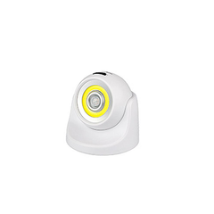 Battery Powered/USB Rechargeable 360 Degree Rotation COB PIR Motion Sensor Night Light for Corridors