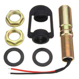 Amber Rotating Flashing Beacon Light - Flexible DIN Pole Mount for Tractors and Work Vehicles