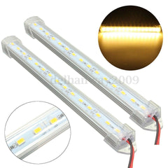 12V 50cm Clear LED Interior Strip Light for Car, Van, Caravan, Fish Tank