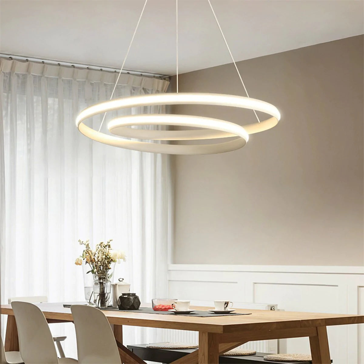 Dimmable LED Pendant Light Ceiling Lamp for Home Dining Room Decor