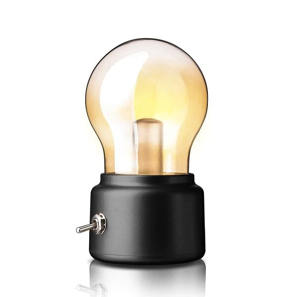 Portable USB Charging Mini Desktop Light - Bulb Shape Night Light