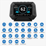 3.5" OBD Head Up Display: Car Overspeed Warning, Inclinometer, Voltage Alarm