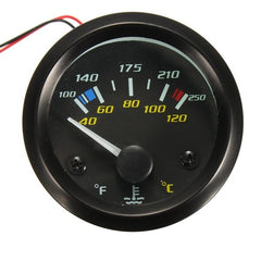 2-Inch Car Water Temperature Gauge for 12V Systems - Universal Fit