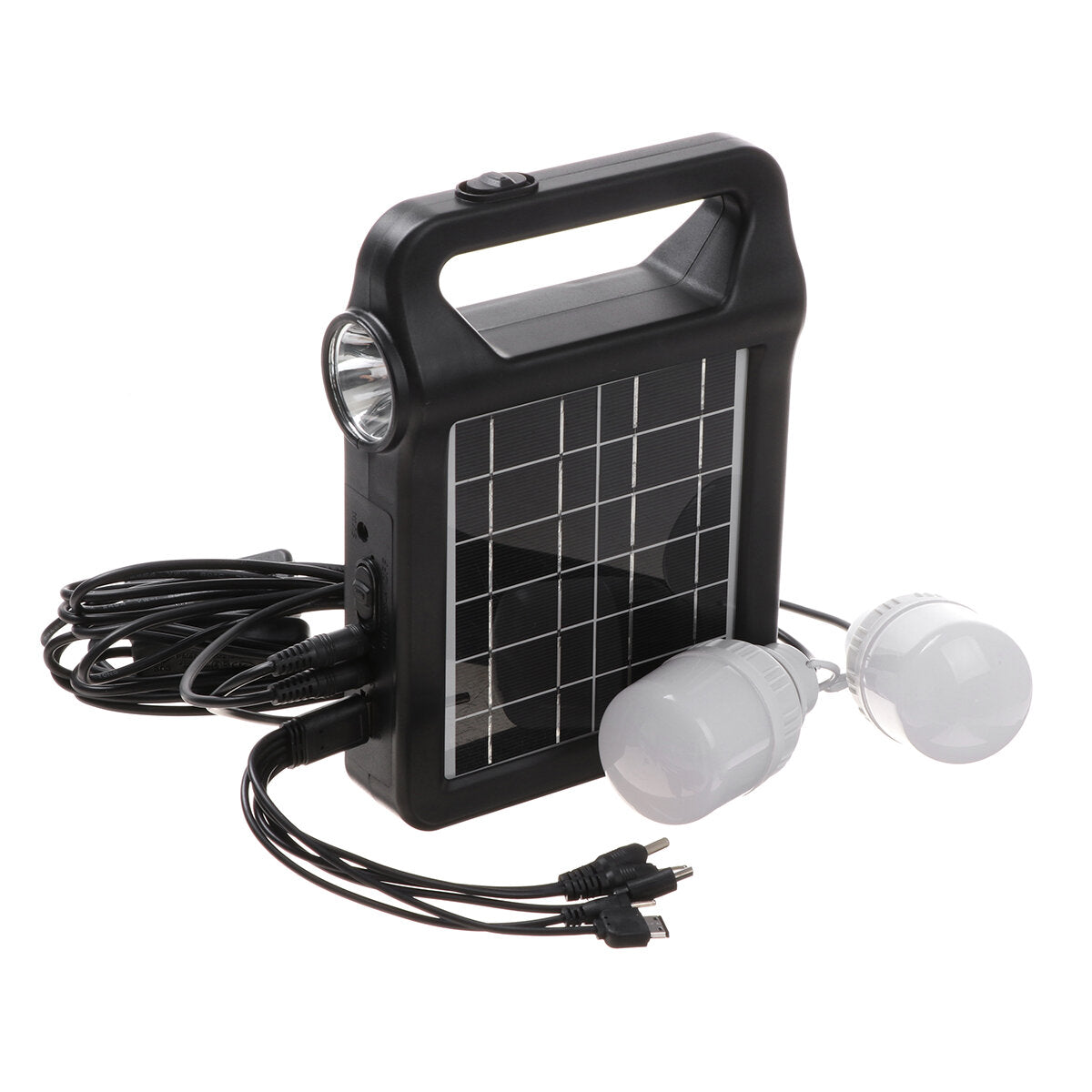 2-in-1 2W 6V Solar Panel Camping Light & Power Bank - High Capacity for Outdoor Hiking & Hunting