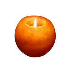 Himalayan Salt Crystal Candle Holder - Natural Air Purifying Tea Light Lamp