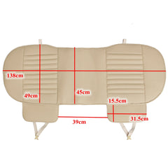 Universal PU Leather Car Rear Seat Cover - 138x49cm Seat Protector Cushion Pad