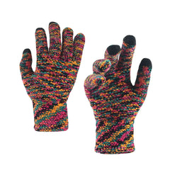 Unisex Knitted Touch-Screen Winter Gloves - Warm Chenille, Three-Finger & Full-Finger Options