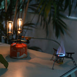 Dual Gas Adapter: 1 Gas Tank Cylinder to 2 Gas Stoves, Lamps, Lanterns for Outdoor Camping and Tourism Burners