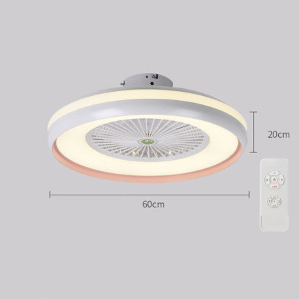 Modern LED Ceiling Light with Adjustable Wind Speed and Remote Control for Bedroom & Living Room