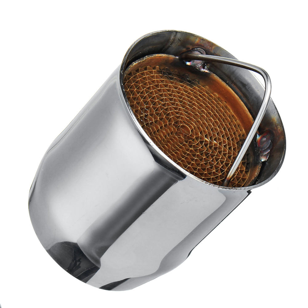 60MM Universal Motorcycle Off-road Racing Exhaust Silencer Muffler with Removable Baffle