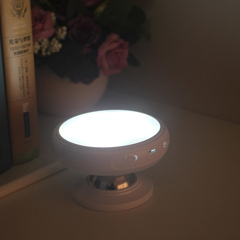 360 Degree Rotation Human Body Sensor LED Night Light with Magnetic Holder & USB Rechargeable Lamp