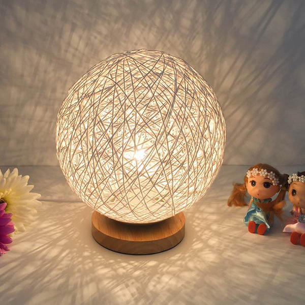 Ball Night Light Table Lamp - Bedside Bedroom Decor & Valentine Gift