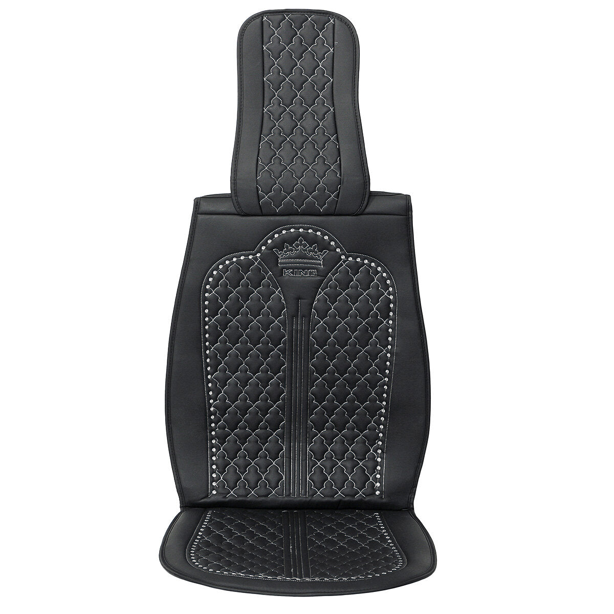 2X Front Seat Covers with Pillow and Armrest Pad for 5-Seat Cars