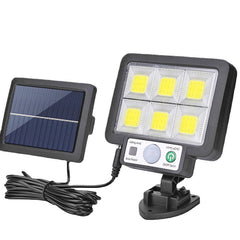 LED Solar Split Wall Lamp - 3 Modes, Waterproof, Motion Sensor, Garden & Street Lighting, Security Wall Light