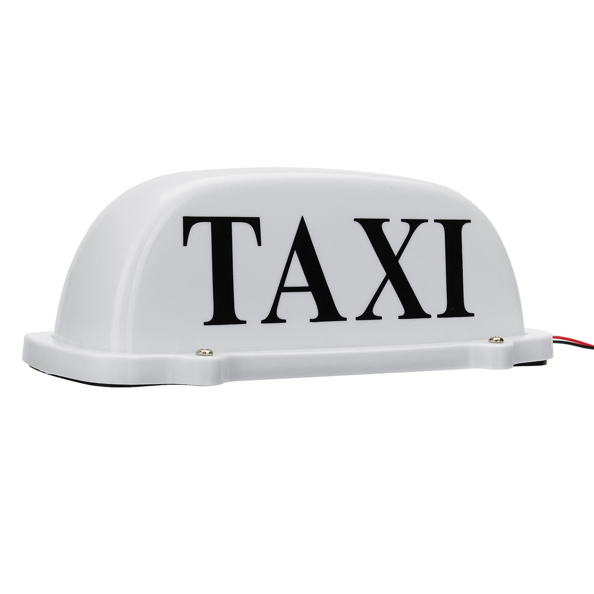 Yellow LED Taxi Roof Top Sign Light with Magnetic Base and White Box for Cab Taximeter