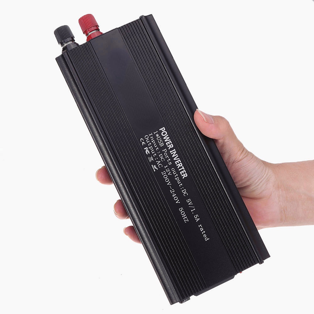 2000W Peak Car Power Inverter DC 12/24V to AC 110/220V Modified Sine Wave Converter with USB Port