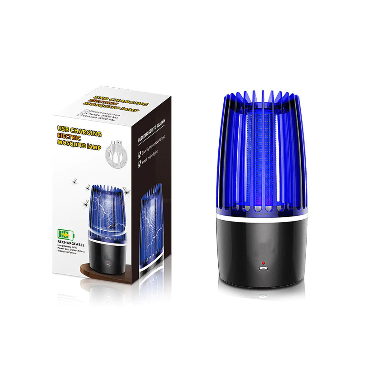 USB LED Electric Mosquito Zapper Killer 5W Fly Insect Bug Trap Lamp Light Bulb