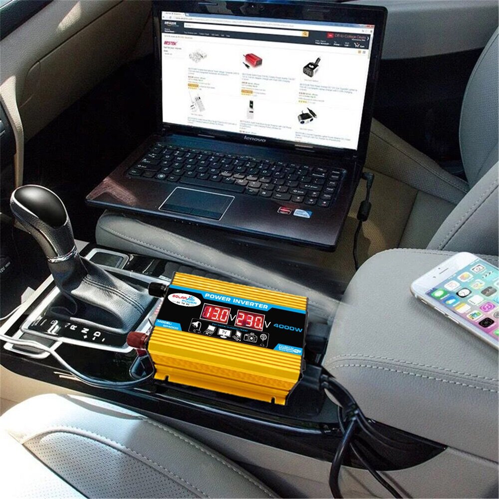 1200W Car Power Inverter - High Efficiency, Portable, and Reliable