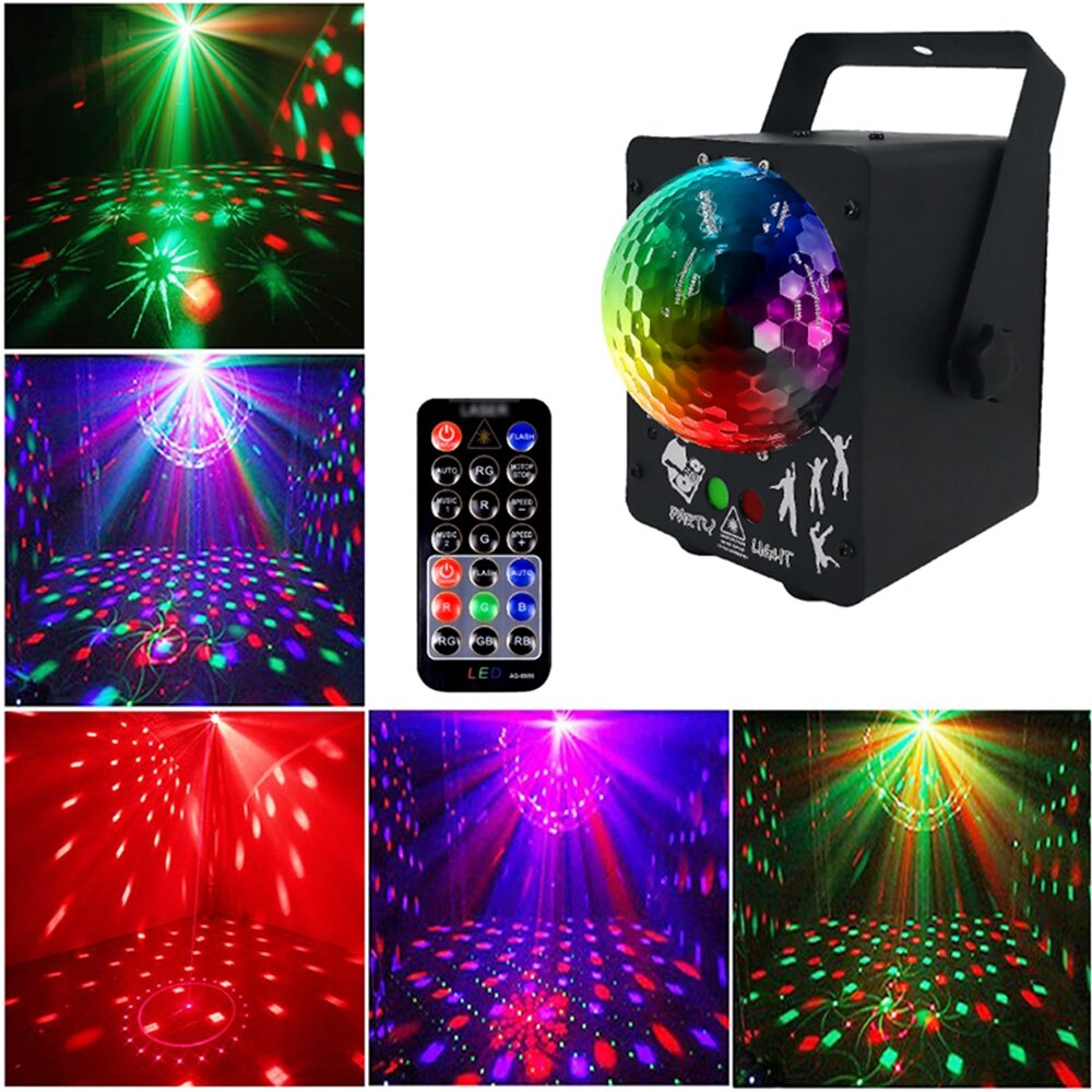 18W LED RGB Stage Projector Light with Remote Control for DJ Club Disco Party