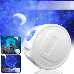 3-in-1 USB LED Galaxy Starry Night Light Sky Projector Ocean Wave Star Lamp