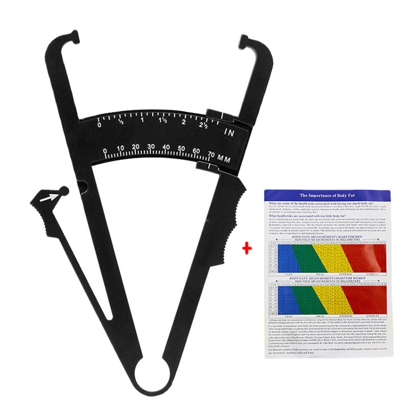 Handheld Body Fat Caliper - BMI Measurement Device with 0-70MM Testing Range