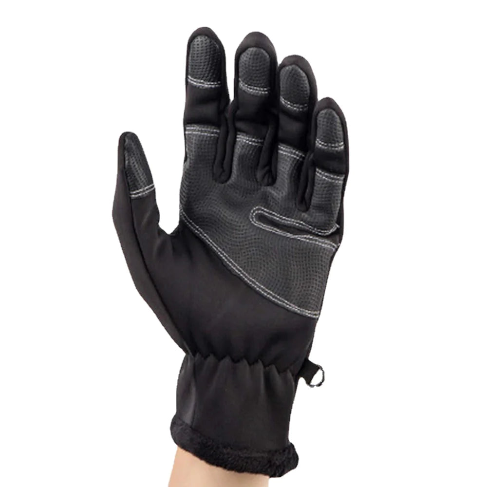 Unisex Winter Ski Gloves: Waterproof, Warm, Full Finger, Touch Screen, Zipper, Plus Velvet for Outdoor, Bike, Motorcycle