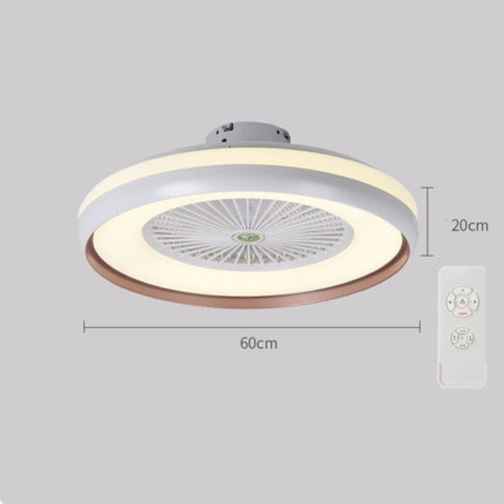 Modern LED Ceiling Light with Adjustable Wind Speed and Remote Control for Bedroom & Living Room