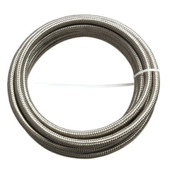 10ft 1000 PSI AN8 Nylon & Stainless Steel Braided Gas Line Hose