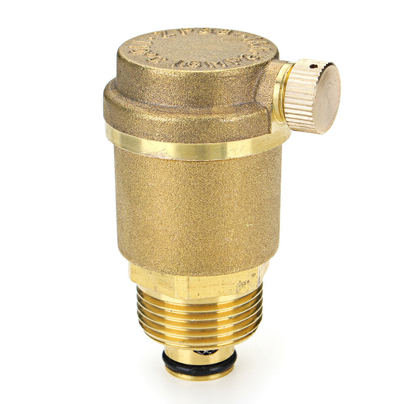 Brass Automatic Air Vent Valve - Safety Pressure Relief for Water Heater HVAC Pipeline System