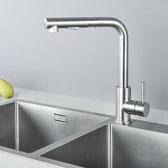 Single Lever Kitchen Faucet Mixer Tap with Pull-Out Shower