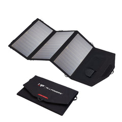 18V 21W Waterproof Foldable Solar Charger for 12V Car Battery & Mobile Phone - Ideal for Outdoor Hiking