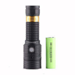 High CRI 26650/26800 Type-C Rechargeable LED Flashlight, 6800mAh, Long Battery Life, Aluminum Alloy, Strong Light Torch