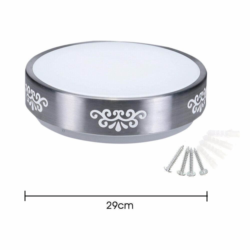 12W LED Recessed Ceiling Light, AC110-240V, Modern Round Mount Lamp for Bedroom, Study, Living Room