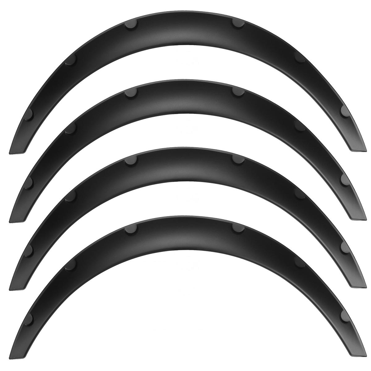 4Pcs 2" Universal Flexible Car Wheel Fender Flares - Extra Wide 50mm Body Wheel Arches