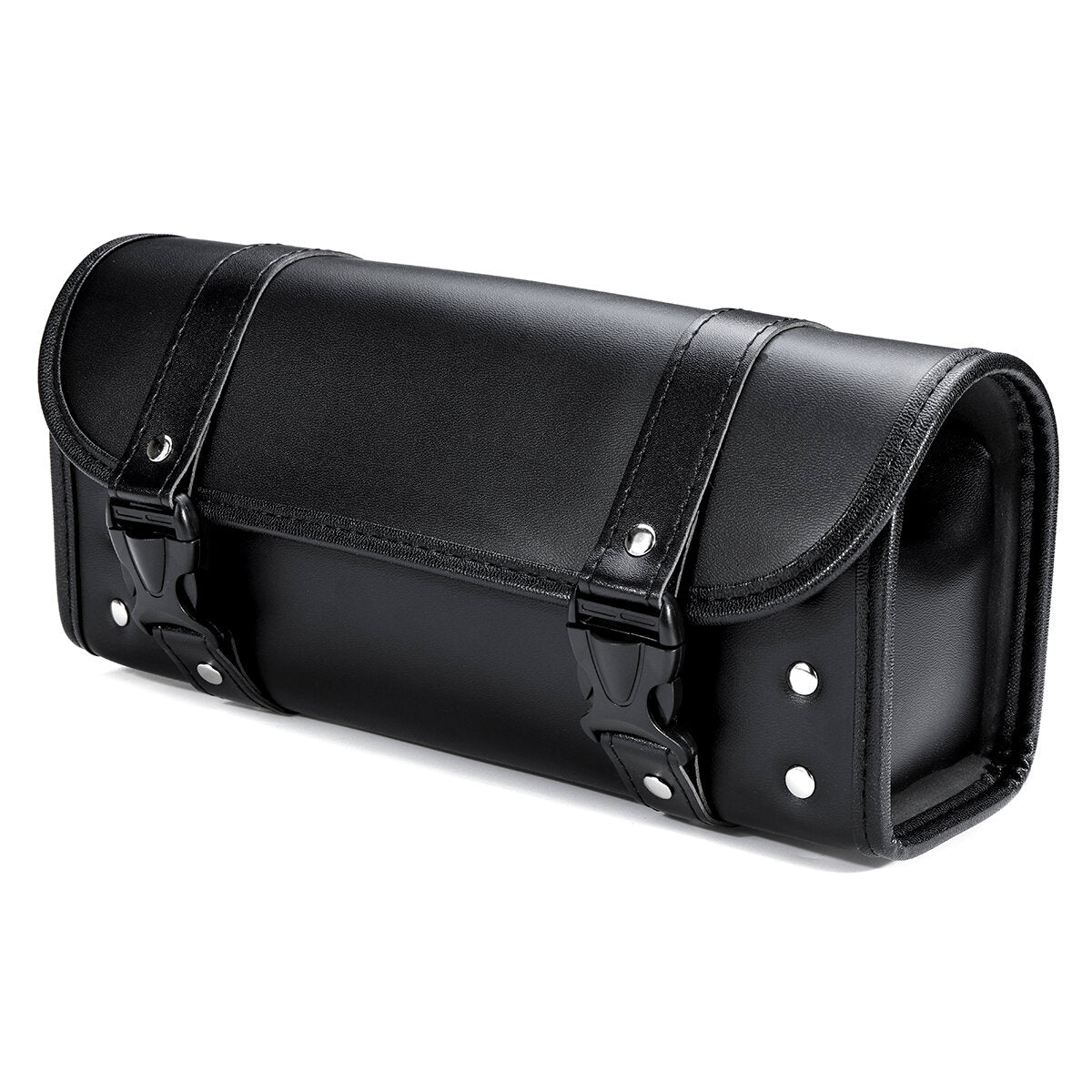 Universal PU Leather Motorcycle Front Fork Tool Bag Saddlebags Pouch Luggage