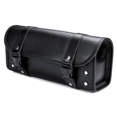 Universal PU Leather Motorcycle Front Fork Tool Bag Saddlebags Pouch Luggage