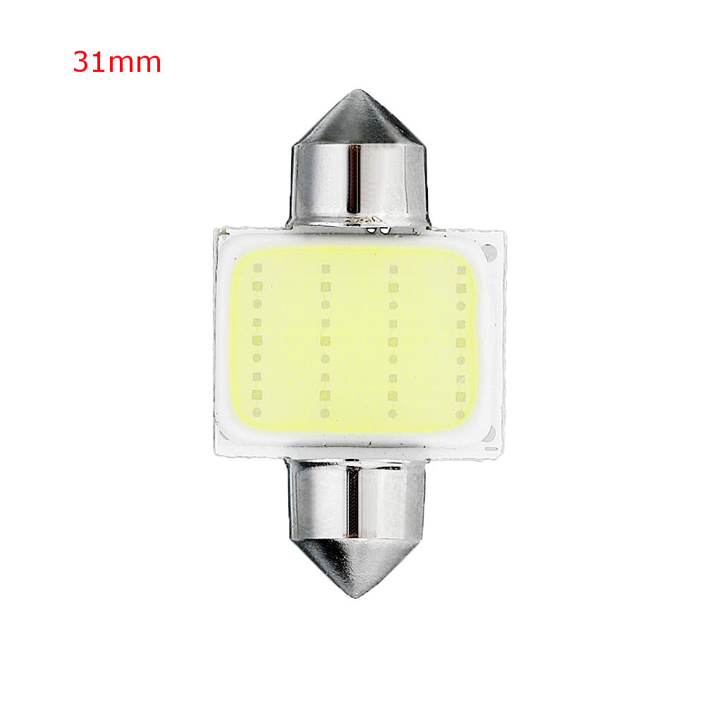 31/36/39/41mm C5W C10W COB LED Car Dome Lights - Interior Map Reading Lamp DC12V White